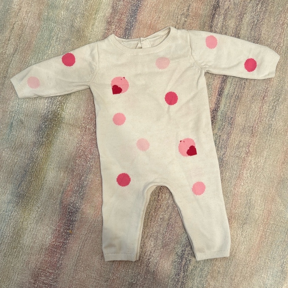 Jacadi Paris long sleeve knit onesie